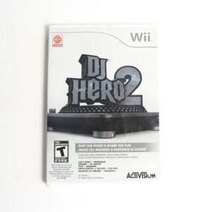 Nintendo Wii DJ Hero 2 console computer game music sing karaoke fun play